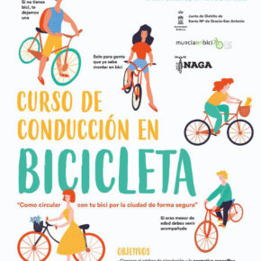 La Junta de Distrito de Santa María de Gracia-San Antonio organiza tres jornadas para aprender a conducir en bici por Murcia de forma segura