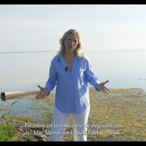 María José Ros lanza un vídeo en el que pone en manifiesto la necesidad de blindar la protección del Mar Menor, uno de los puntos fuertes de Ciudadanos en su programa